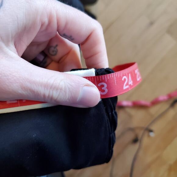 Vintage 90s Y2K Black White Trim Sleeveless Midi Dress Goth Summer VIbes Size 24 - Picture 4 of 11